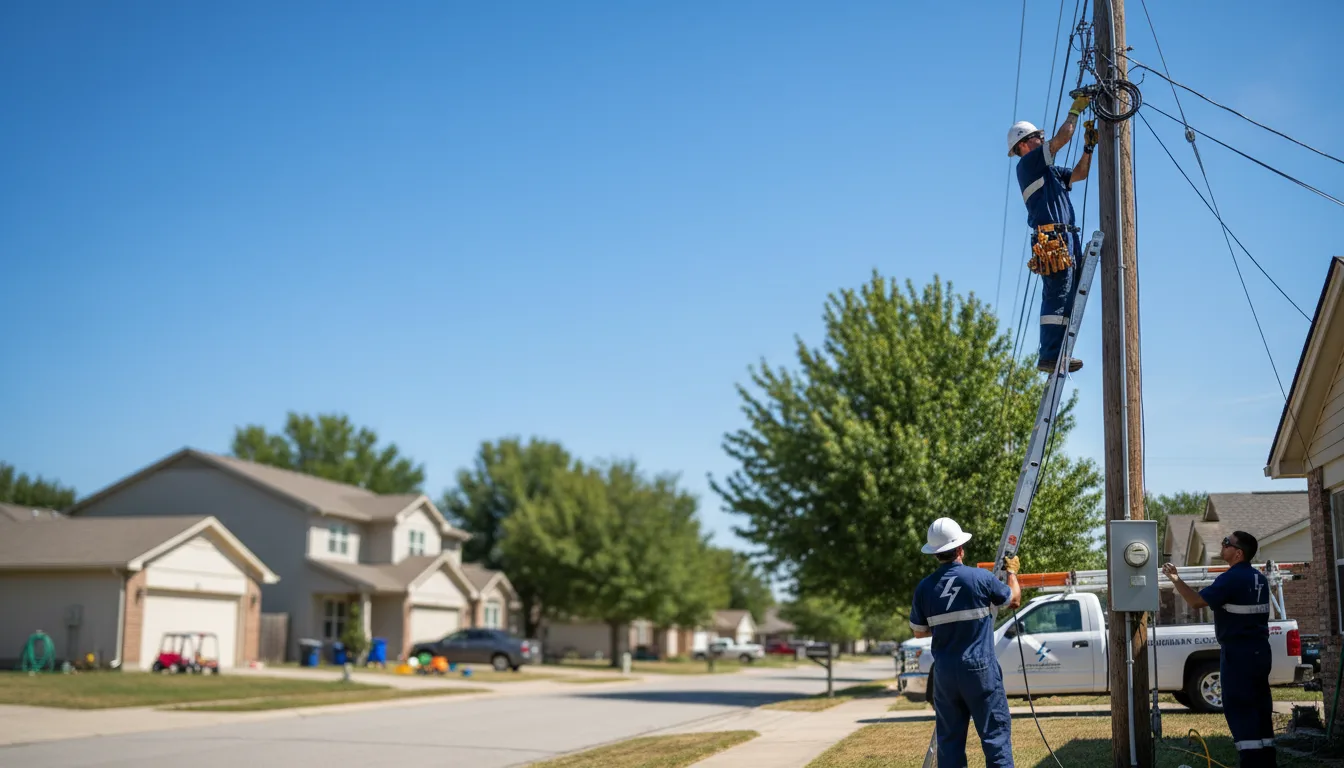 Residential electrician providing installation services in Thorsby, AL
